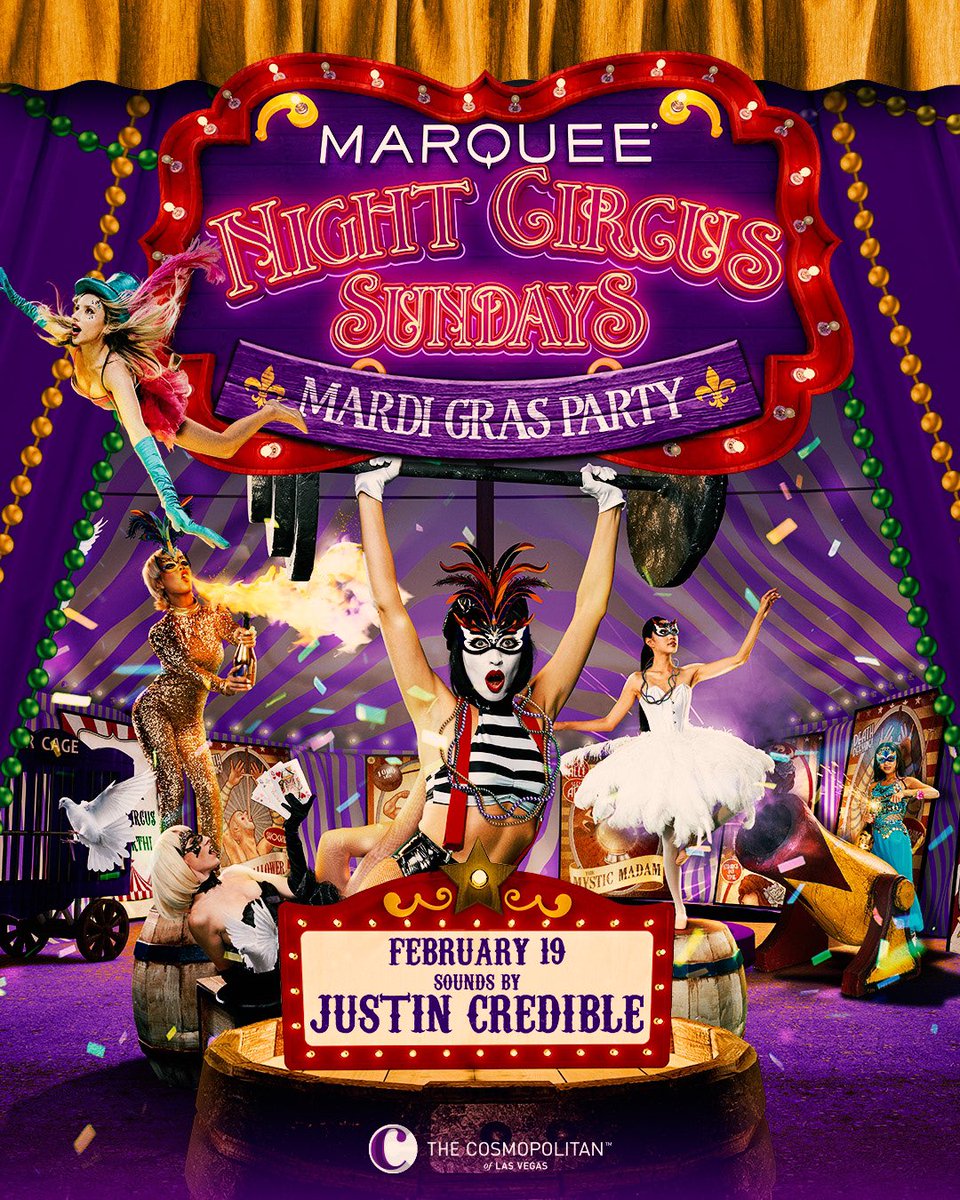 dmlofton702's tweet photo. Mardi Gras this Sunday Feb 19 @MarqueeLV #MardiGras2023 #lasvegas #party #nightclub #nightlife #vegas https://t.co/IZTDD64iTJ