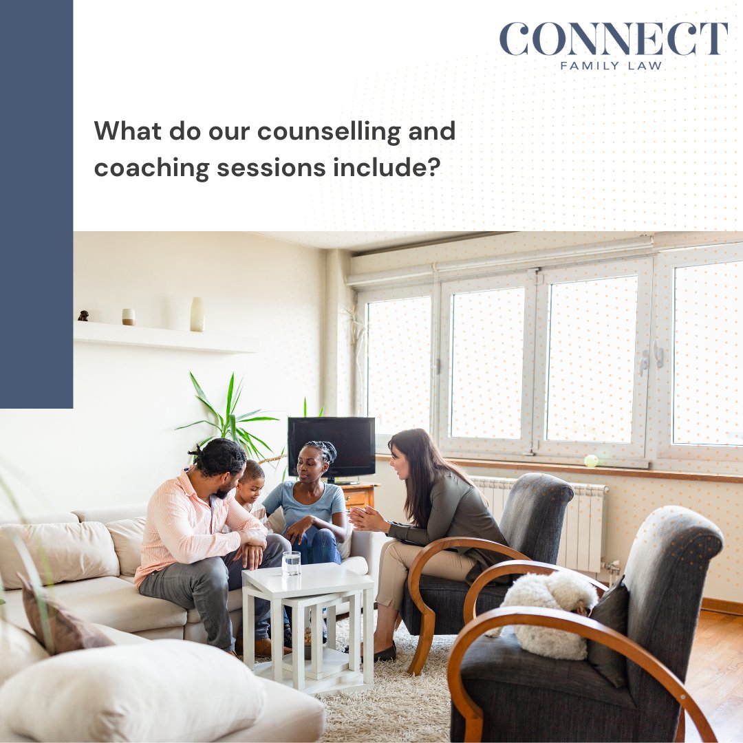 ConnectFamLaw's tweet image. Our #coachingsessions are meant to provide concrete tools to assist our clients with any issues related to their #separation.  

This includes:
- #Coparenting challenges
- Supporting yourself and your children through the change
- Improving communication with your former spouse