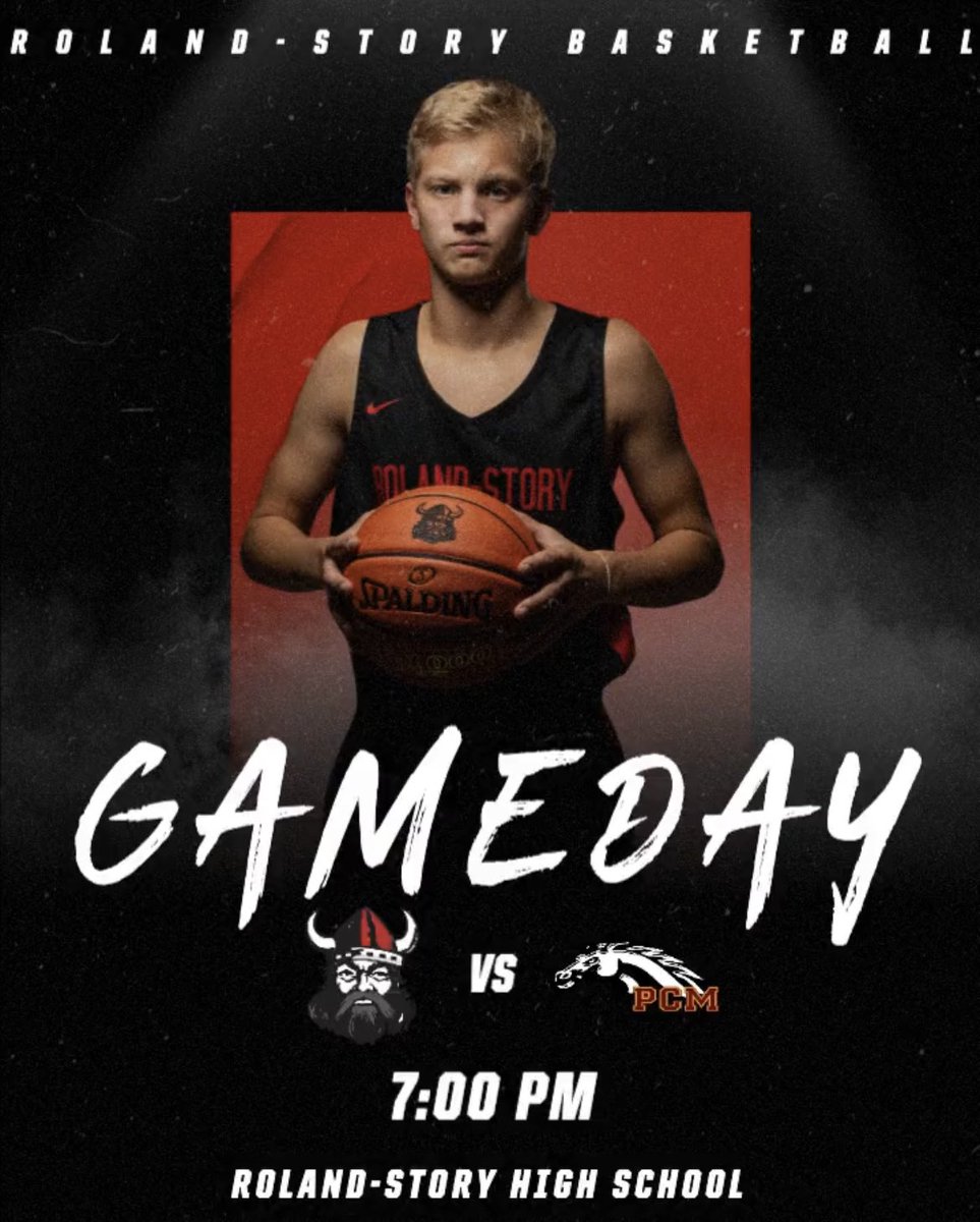 RS_ThorsDen's tweet photo. It’s Game Day! The boys will be hosting PCM tonight for their first round of districts. BE THERE AND BE LOUD🔴⚫️
📍 Roland-Story High School
⏰ 7:00pm
🆚 PCM
👔 PJ night
#ROLLNORSE https://t.co/Rumiik2Y0X
