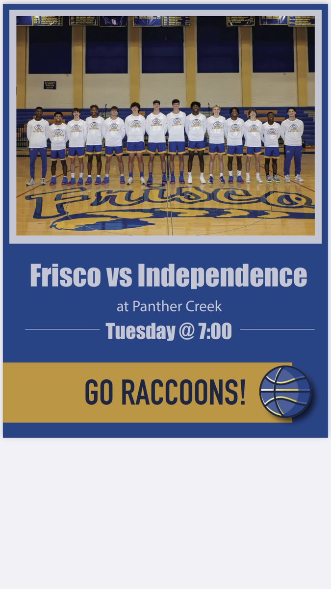 raccoonhoops's tweet photo. @FHSRaccoons @FISDSports @DrShawnPerry @CoachHarbert https://t.co/ljokeiMy3o