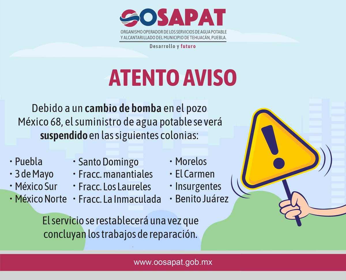 OOSAPAT1's tweet photo. Atención, OOSAPAT emite un atento aviso. 🚨 https://t.co/FJKGciMi5b