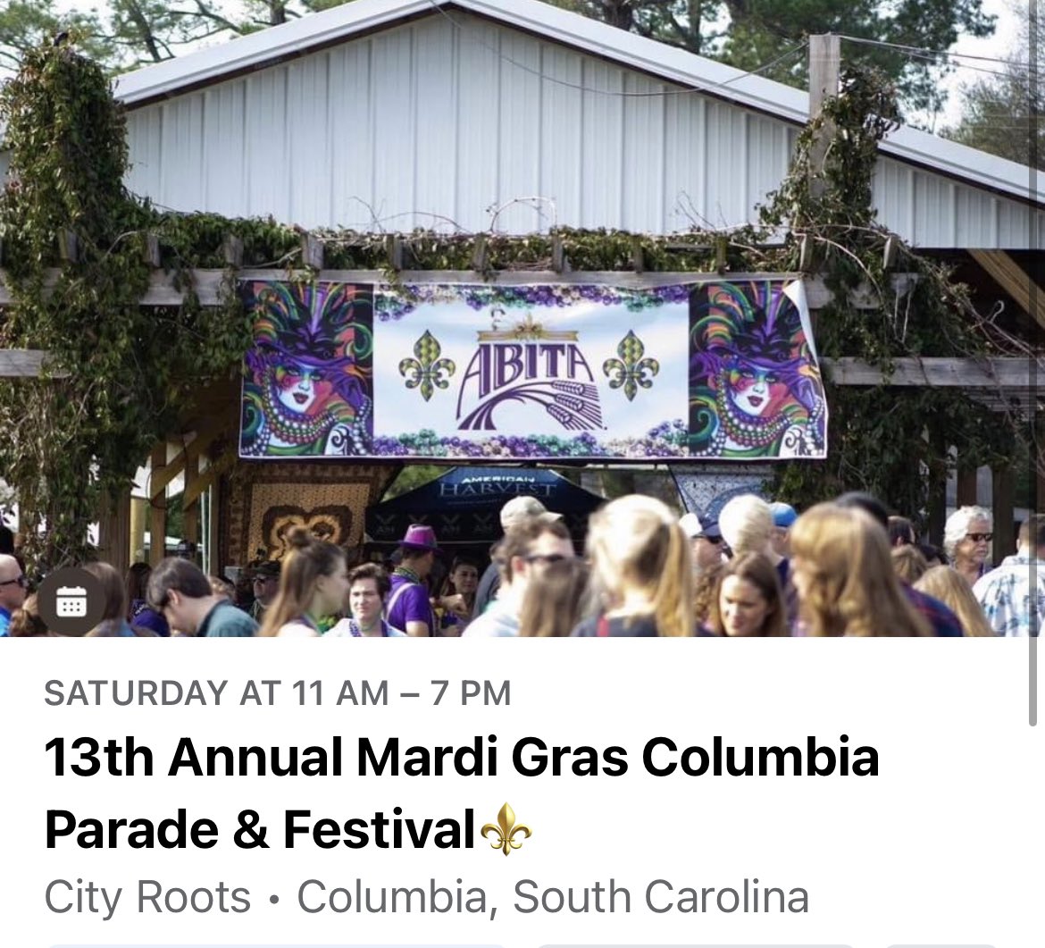 RhodesBailey's tweet photo. Come see Whiskey Tango Revue this Saturday at the Mardi Gras Festival at City Roots!  We play at 4:00 PM on the back porch stage, but come for all the great bands! @WTRevue https://t.co/tK5epTgpkn