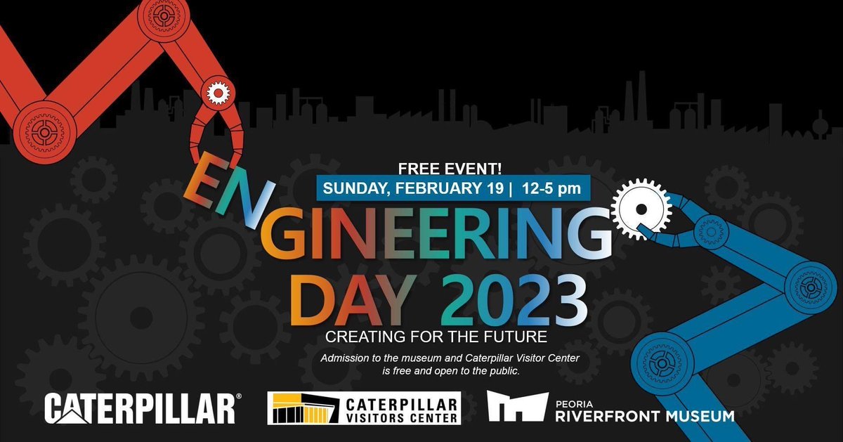 Engineer’s Day starts this coming Sunday, Feb 19. For anyone local to Peoria with an aspiring engineer, swing by the Peoria Riverfront Museum for Engineering Day 2023 from 12-5 pm for demonstrations, activities, and a scavenger hunt! >>> phil.mobi/3EgM2DR