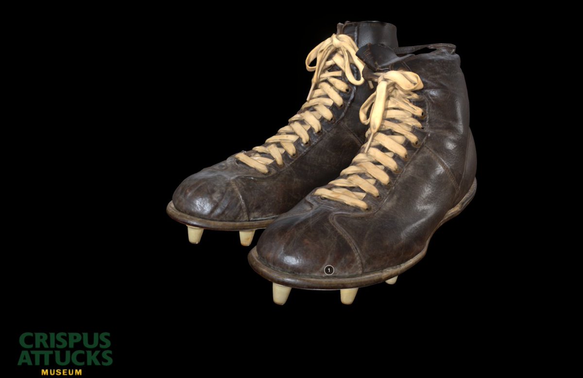 ZNYTHtech's tweet photo. Celebrating #BlackHistoryMonth this #3DThursday we are showcasing a scan of George Taliaferro's cleats! A pioneer for African Americans in sports, he broke the color barrier for @IndianaFootball and @NFL. 
https://t.co/cECHT6vktS
@Colts @AttucksMuseum @IUPUILibrary @CICFoundation https://t.co/u9dCSjpJoM