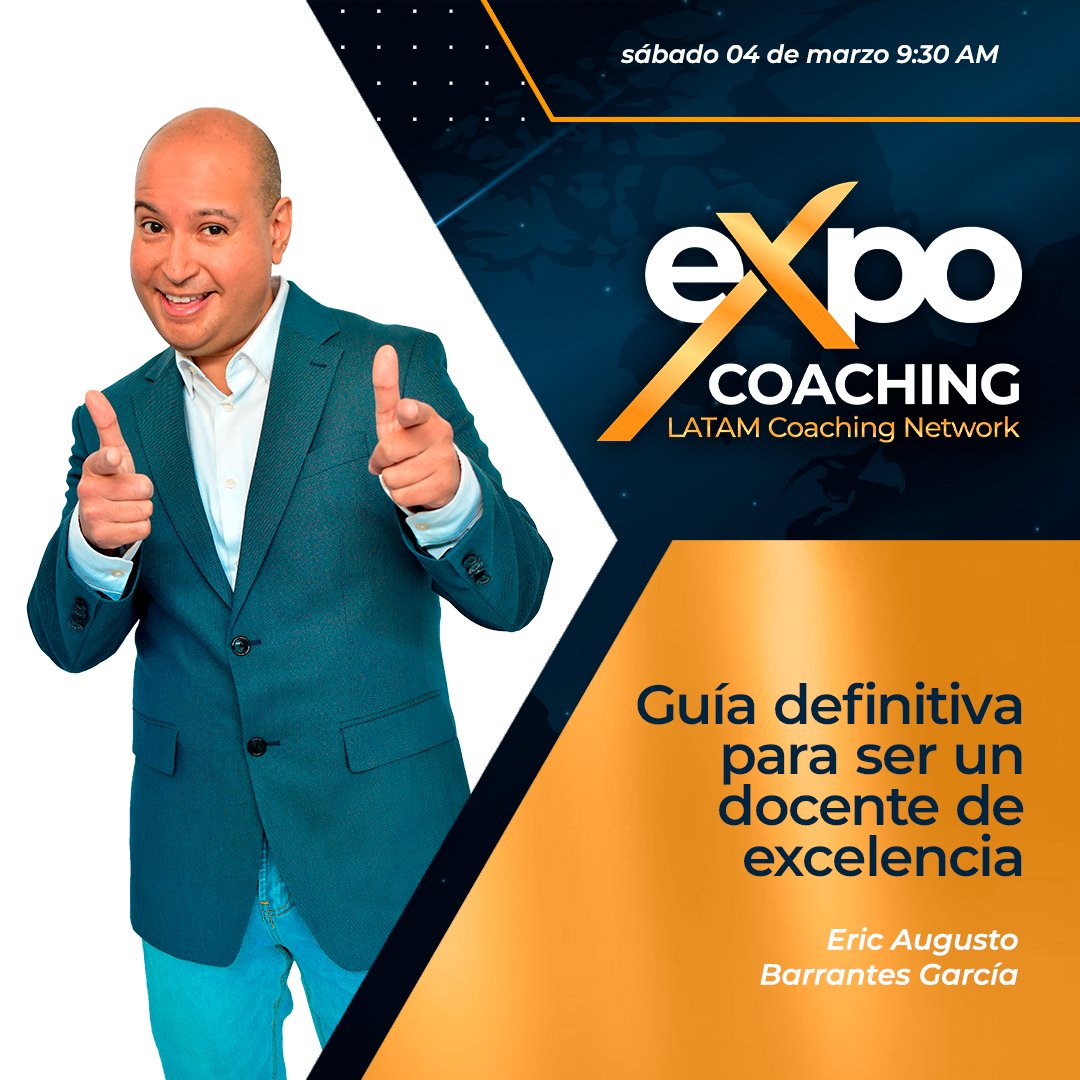 ericbarrantes's tweet photo. El 4 y 5 de marzo estaré en la #ExpoCoaching LCN 2023, evento organizado por LATAM Coaching Network que se realizará en la @camaradeLima. Te invito a visitar mi stand y a asistir a mi conferencia😉
Inscripciones aquí:
https://t.co/l8oOiNq2Gc
#coaching #educación #bienestar https://t.co/vXteVSfNr2