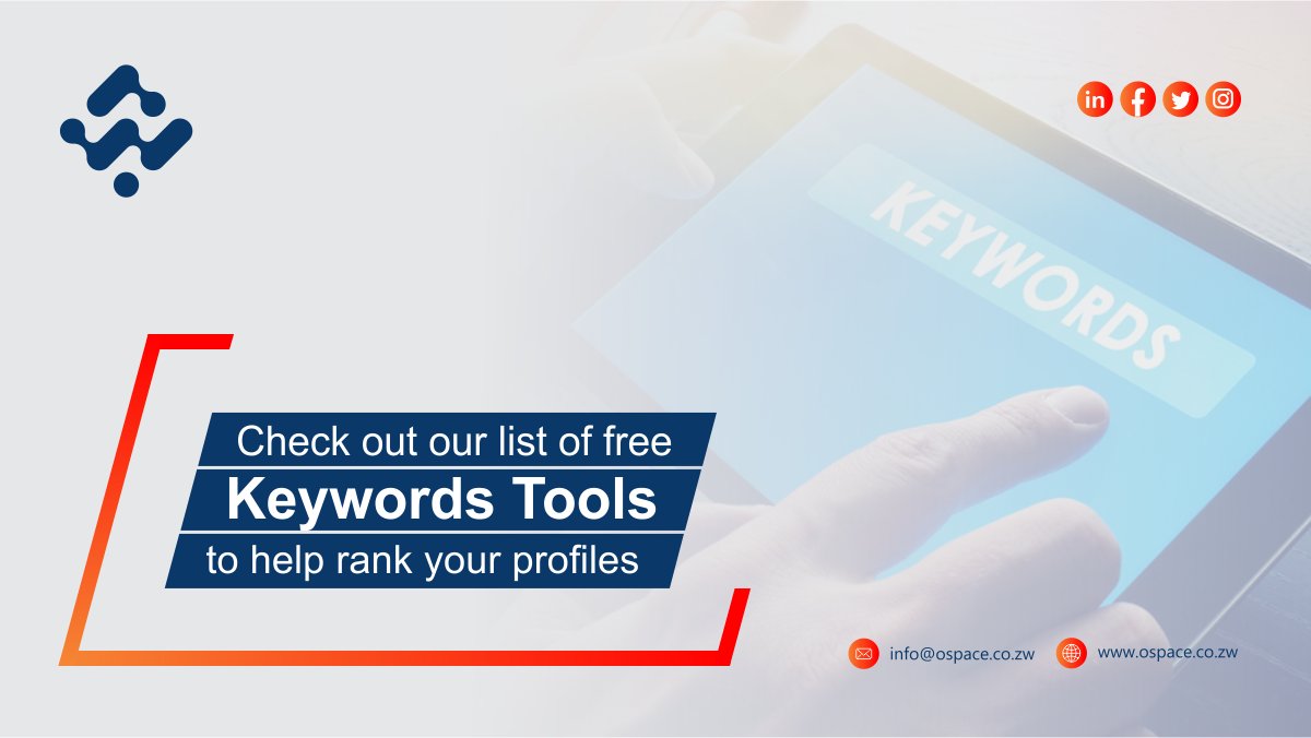 ospacedigital's tweet photo. Thinking about keywords? 

Using the right #keywords make your web pages and social profiles more optimised for search and helps to boost the online visibility of your brand. Check out our list of free tools to help you pick profitable keywords. 👇 
https://t.co/2cLDM4vj5H https://t.co/Jo699Rt4wb