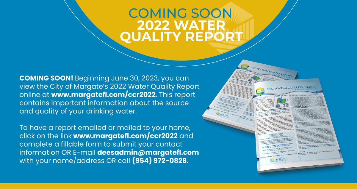 City of Margate on Twitter SOON! Beginning June 30, 2023, you