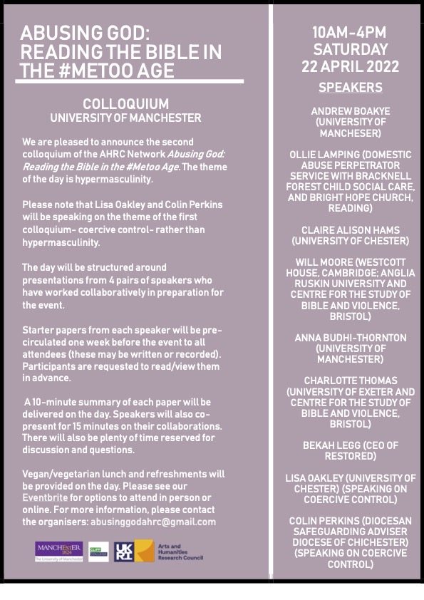 abusinggodahrc's tweet photo. Our first abstracts have been added to our website! Follow the link to read what topics our presenters will be speaking on. We will be adding the rest of our speakers' abstracts over the coming weeks so keep an eye on our website! https://t.co/biOnP8oub5 https://t.co/tttTZVqJvu