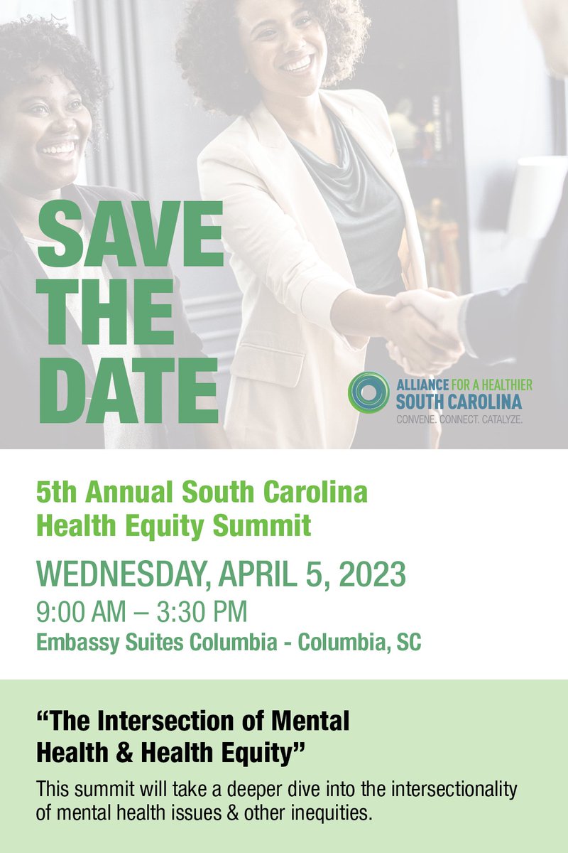 Register Now! 5th Annual South Carolina Health Equity Summit - mailchi.mp/scha.org/save-…