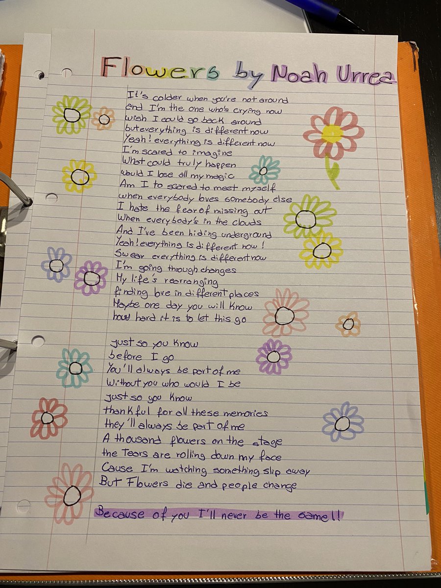 kate_hackerrr's tweet image. #FLOWERS by Noah Urrea @NoahUrrea Its just a perfect song🫶🏼🫶🏼