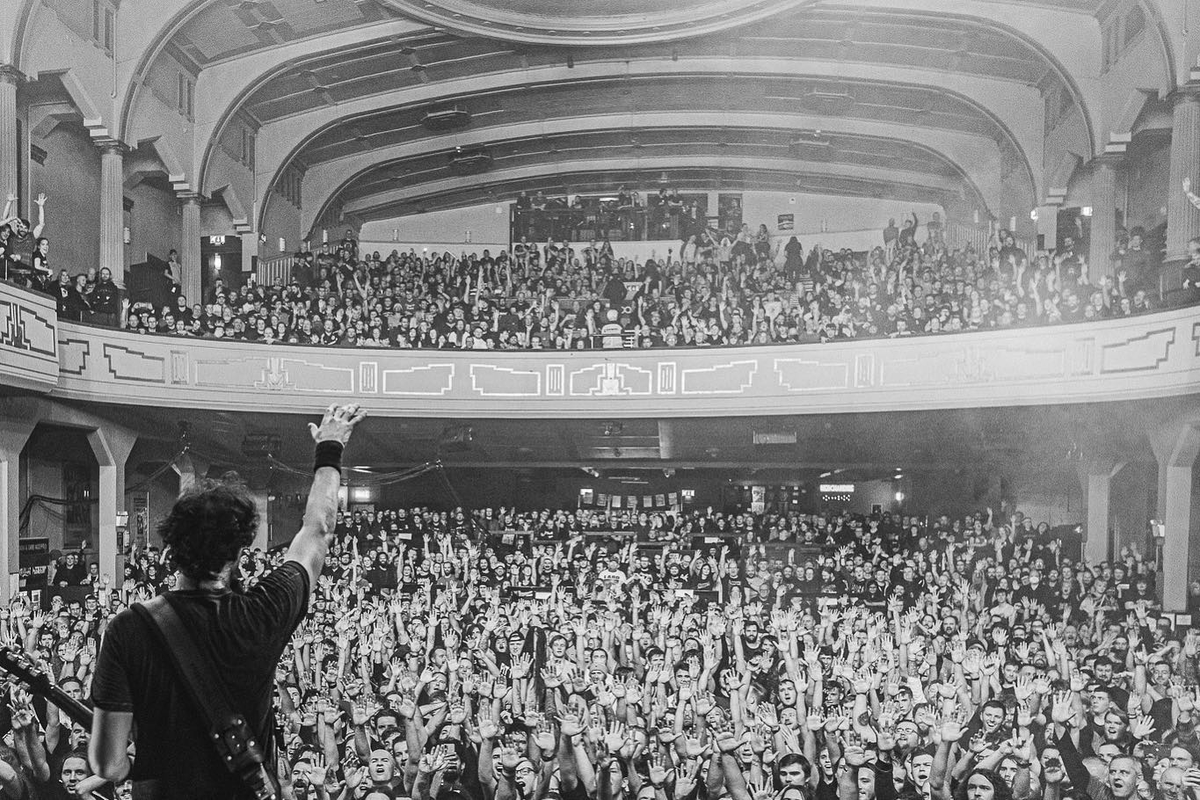 GojiraMusic's tweet photo. Glasgow… always a pleasure. 🙏🏻 photos by @easterxdaily 👏 #gojira #fortitudetour2023 #ourtimeisnow ⚡️ thank you #alienweaponry #employedtoserve @AlienWeaponry  @employedtoserve https://t.co/DpeDVM3mp8
