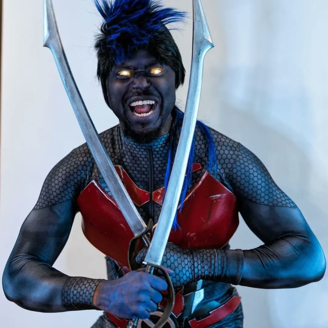 We've hit day 16 of #28DaysofBlackCosplay and we're pleased to feature @ShinobiCosplays a globetrotting photographer and keen snowboarder

A-Train 📸 <a href="/ZDBimages/">Zee</a> 
Simon Phoenix 📸 @DaveVepers 
Spider-Joker 📸 @worldofgwendana 

#blackcosplay #blackcosplayer #blerd