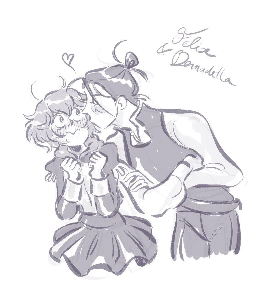 Surprise smooch! 😚😳

#fe3h #Bernadetta #Felix