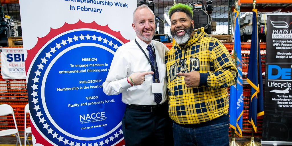 RCBCPresident's tweet image. It was an incredible opportunity to meet #RCBC student entrepreneur Anthony Jones, or A.J., an Air Force Veteran who has started several businesses while still in school. Students like A.J. are why we're in higher education!