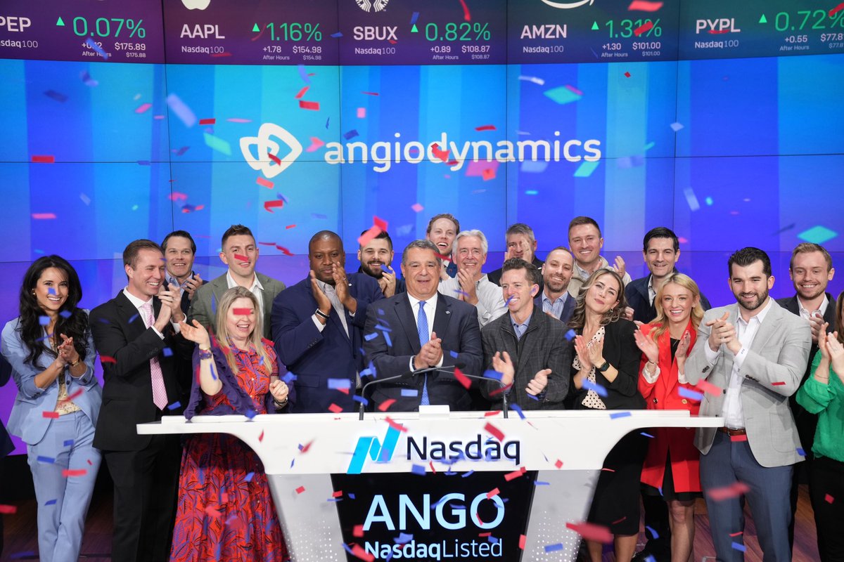 Angio_romosam's tweet image. Excited to be part of a special moment for our company yesterday! Could not be more proud to be part of the team #angiodynamics