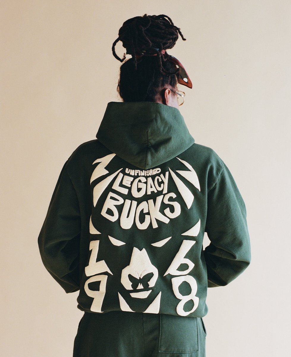 The @Bucks are entering the lifestyle apparel space with the launch of Bucks in Six. A collection of merch made in collaboration with Milwaukee-born streetwear brand Unfinished Legacy releases exclusively at the Fiserv Forum on Feb. 24. 🏀🦌