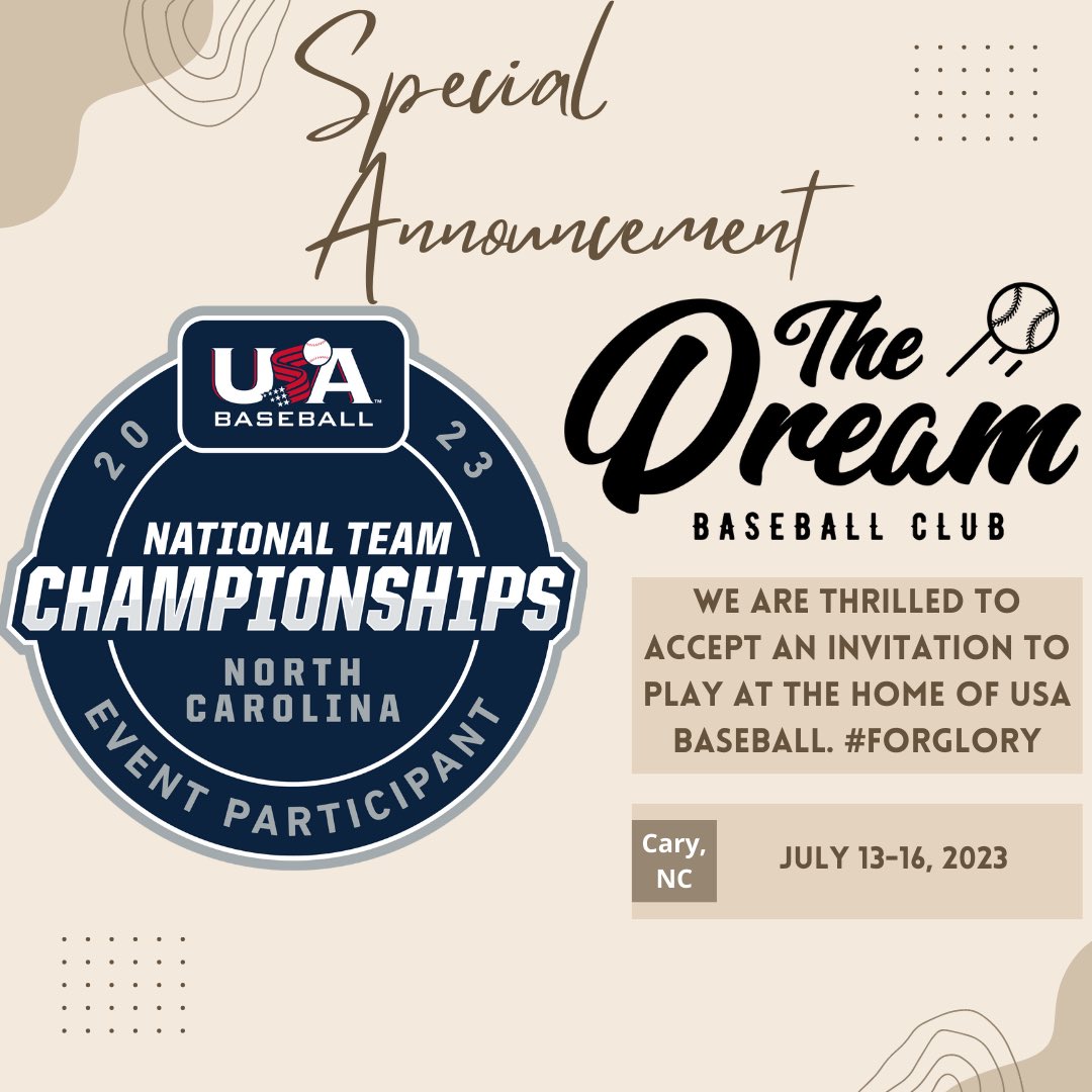 Thank you for the invite <a href="/USABaseball/">USA Baseball</a>.