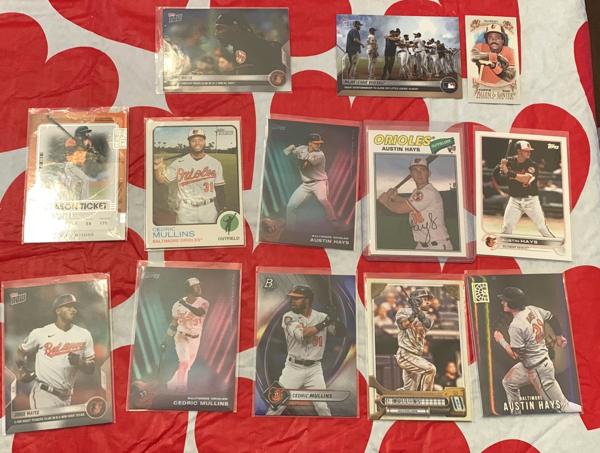 OsCardGiveAways's tweet photo. Hoping today is the day I get Topps 2023 cards. In anticipation and celebration of this I’m going to select a few followers to receive their choice of one of these cards. Like retweet and follow to enter. I’ll be selecting winners all day. https://t.co/L94Pt9nkYx