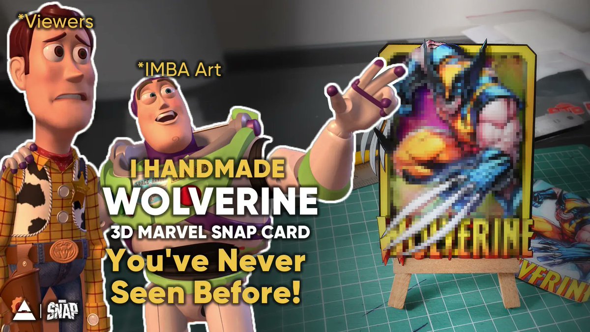 imbaartcom's tweet photo. 🗯️ I handmade WOLVERINE you've NEVER seen before! featuring WOLVERINE Marvel Snap 👇👇
https://t.co/o0ULRKgkc5
WOLVERINE (Frame break version)

#IMBAArt #MarvelSnap #MarvelMovie #3DCard #GiftsForKids #Wolverine #WolverineMeme #Magneto #QuickSilver #Xmen https://t.co/Z6stPtPGcJ