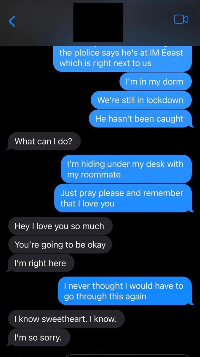 Emma Riddle, an 18-year-old freshman at Michigan State University, survived the mass shooting at Oxford High School. On Monday night, she texted with her roommate, father and a friend while hiding in her dorm room during the mass shooting on MSU's campus. l.mlive.com/GTTFOG