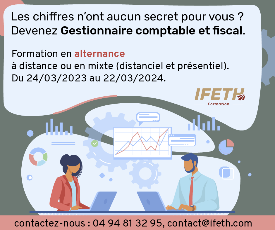 ifeth_tag's tweet photo. 🤑 Et si vous gagniez de l’argent en apprenant à gérer celui des autres ? 

🎓 Grâce à IFETH Formation, rejoignez la formation de Gestionnaire Comptable et Fiscal en alternance et à distance.

🗓️ Dates de la formation à distance : 24/03/2023 au 22/03/2024 https://t.co/q2vzjrzgOa