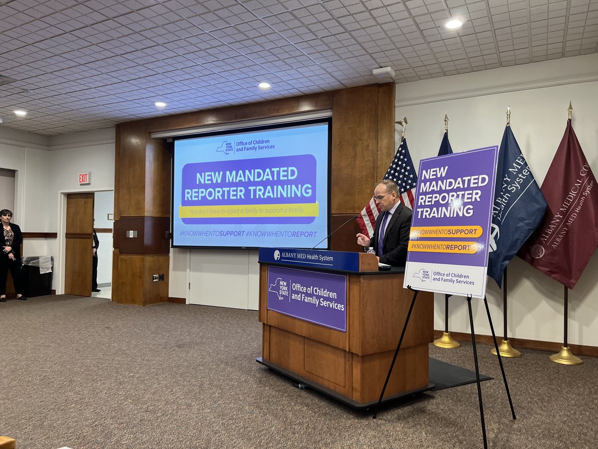 “Mandated reporters provide a key defense for vulnerable children. However, a family’s race and/or lack of adequate financial resources should never be the basis for a call to the SCR.” - OCFS Acting Commissioner Suzanne Miles-Gustave ow.ly/4Rfy50MTGEb