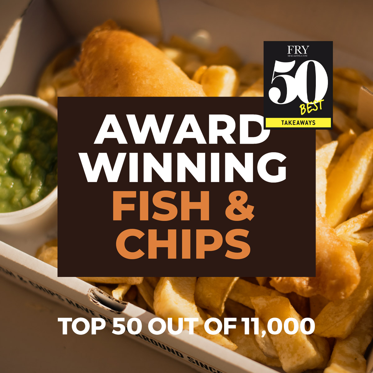 Did you know we were awarded the Fry 50 Best Takeaway Award? 🏆

We were thrilled to have scored 96%, being named one of the Top 50 chippies out of 11,000 in the UK! 🤩

Visit our shop and try our award-winning food for yourself: stjohns-fishbar.co.uk/location-times/