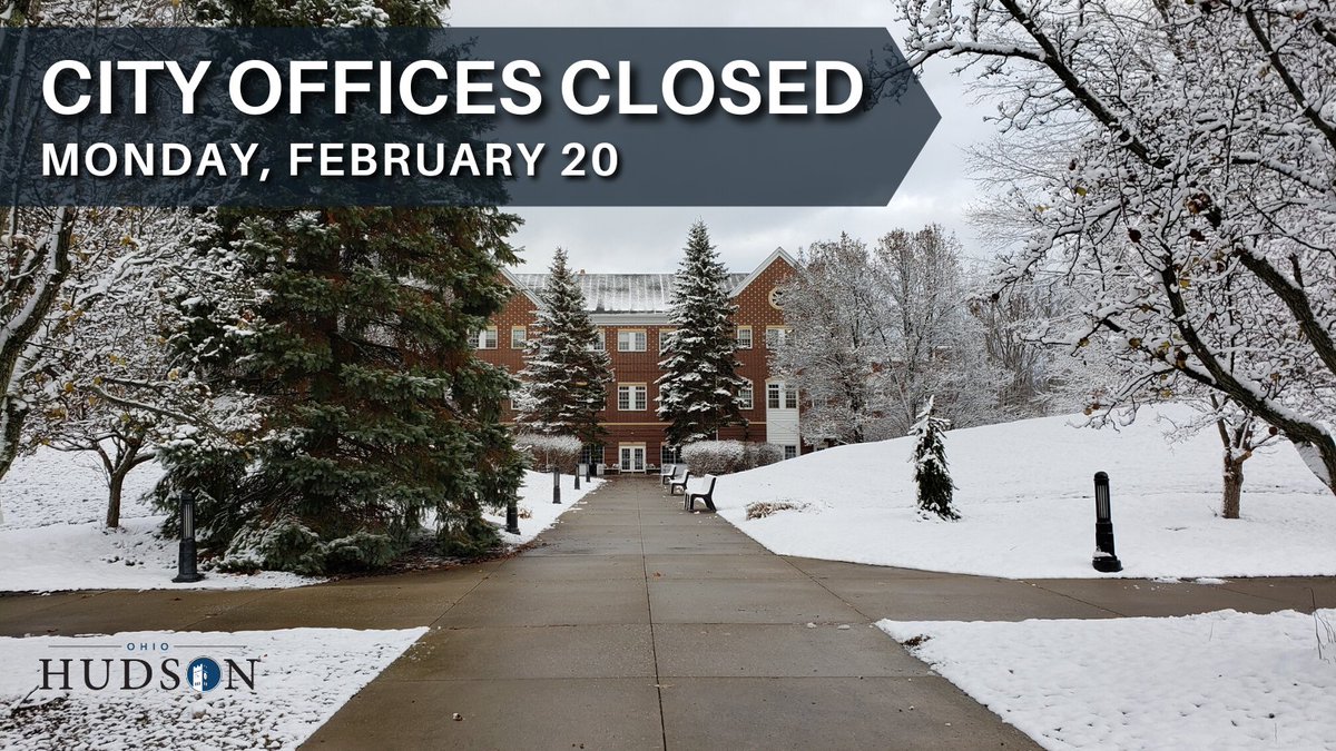 City of Hudson, Ohio Government on Twitter "City offices will be