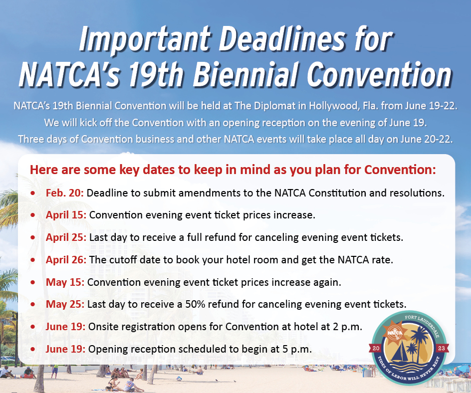 NATCA on Twitter "NATCA’s 19th Biennial Convention will be held at The