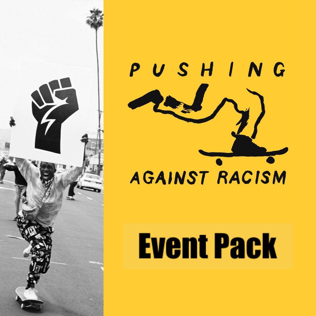 Are you planning a skateboarding event and would like to help raise awareness for the Pushing Against Racism campaign? 

Our Event Pack folder has a bunch of resources that you can print and use at your event, including posters, flyers and much more!

goodpush.org/PAR-event-pack