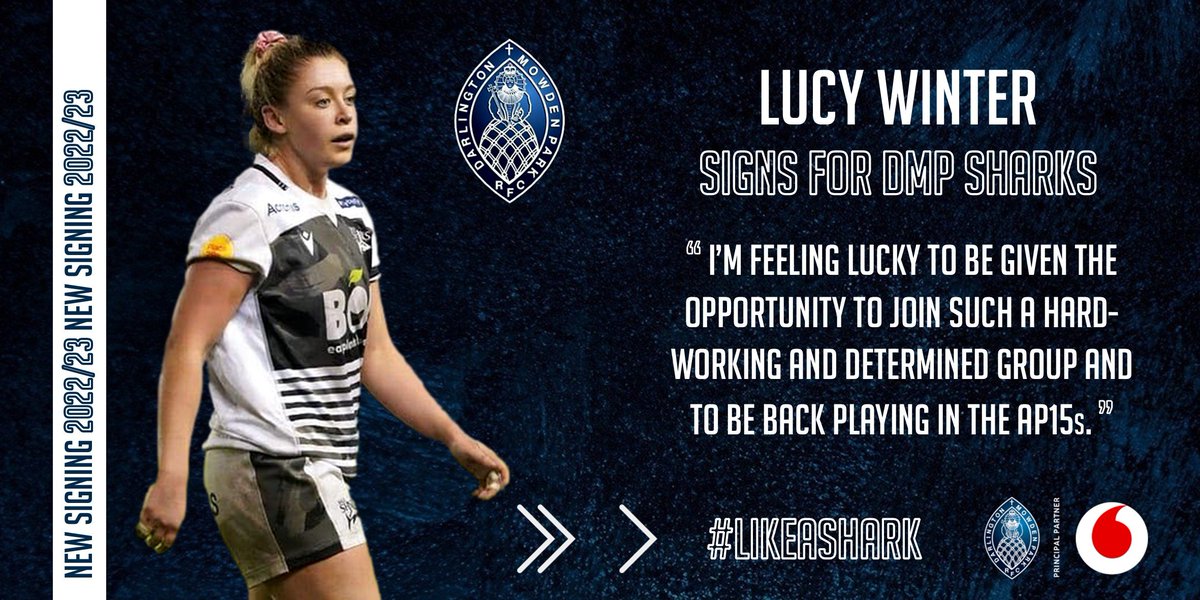 DMP_Sharks's tweet photo. 📝 Sharks Bring In Winter 📝

DMP Sharks are delighted to announce the signing of Lucy Winter for the remainder of the 2022/23 Allianz Premier 15s season!

Click 👇 for the full story. #LikeAShark

https://t.co/bmZAuoJ6QH https://t.co/u3Mf2YUYcq