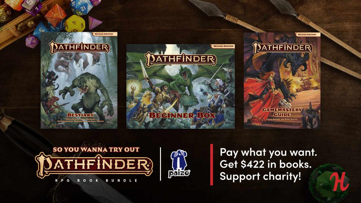 Humble Bundle on X: Limitless adventure awaits—and this epic Pathfinder 2E  bundle from @paizo is perfect for embarking on your own heroic journeys!  Pay what you want for rulebooks, Adventure Paths 