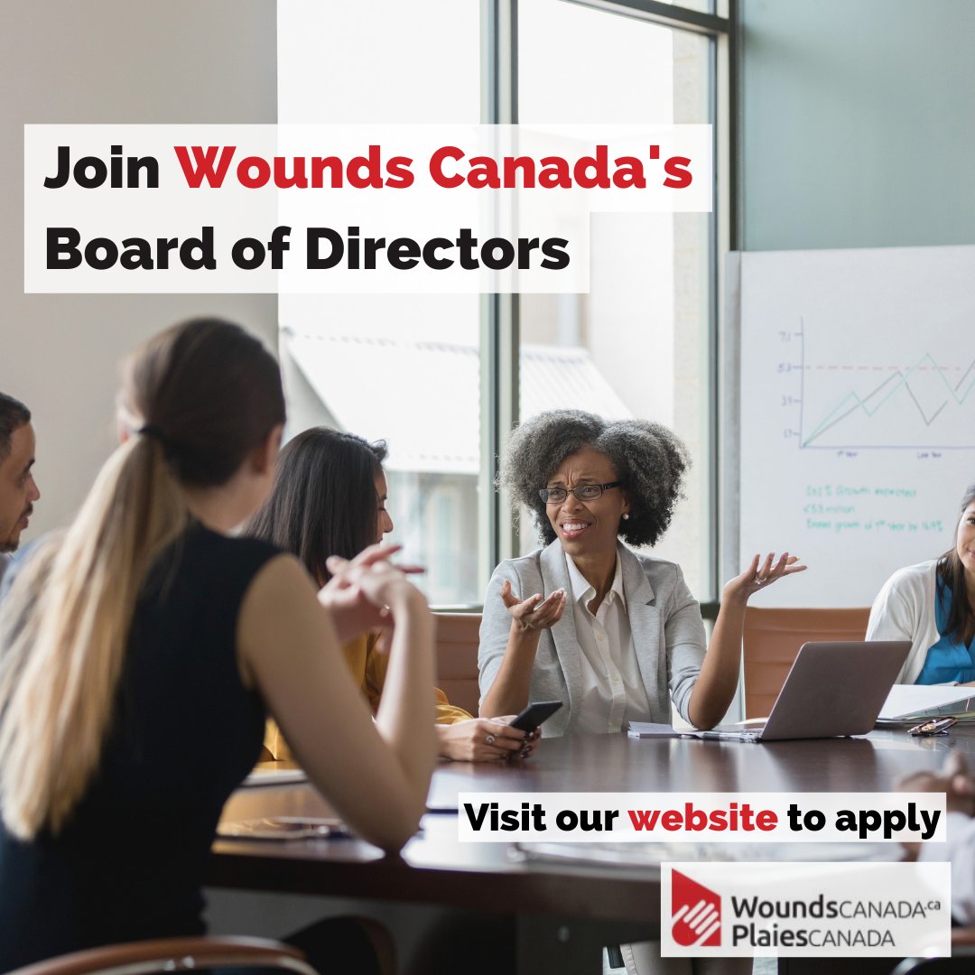 WoundsCanada's tweet photo. Help us work towards the prevention and management of #wounds!

We're seeking nominees passionate about skin health and wound care to join our Board of Directors. 

For more details and the application form, visit https://t.co/g3RBMQbClS https://t.co/cgXcOQahnh