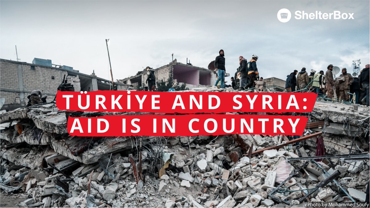 ShelterBox (@shelterbox) on Twitter photo 🚚 ShelterBox aid has arrived in Türkiye and Syria!
The first truck carrying thermal blankets has crossed into Syria and is now with our partner <a href="/thebaharngo/">Bahar Organization</a>.
To learn more about the #TürkiyeSyriaEarthquakes and how #ShelterBox is responding, visit bit.ly/3YpItD8 🚚 ShelterBox aid has arrived in Türkiye and Syria!
The first truck carrying thermal blankets has crossed into Syria and is now with our partner <a href="/thebaharngo/">Bahar Organization</a>.
To learn more about the #TürkiyeSyriaEarthquakes and how #ShelterBox is responding, visit bit.ly/3YpItD8