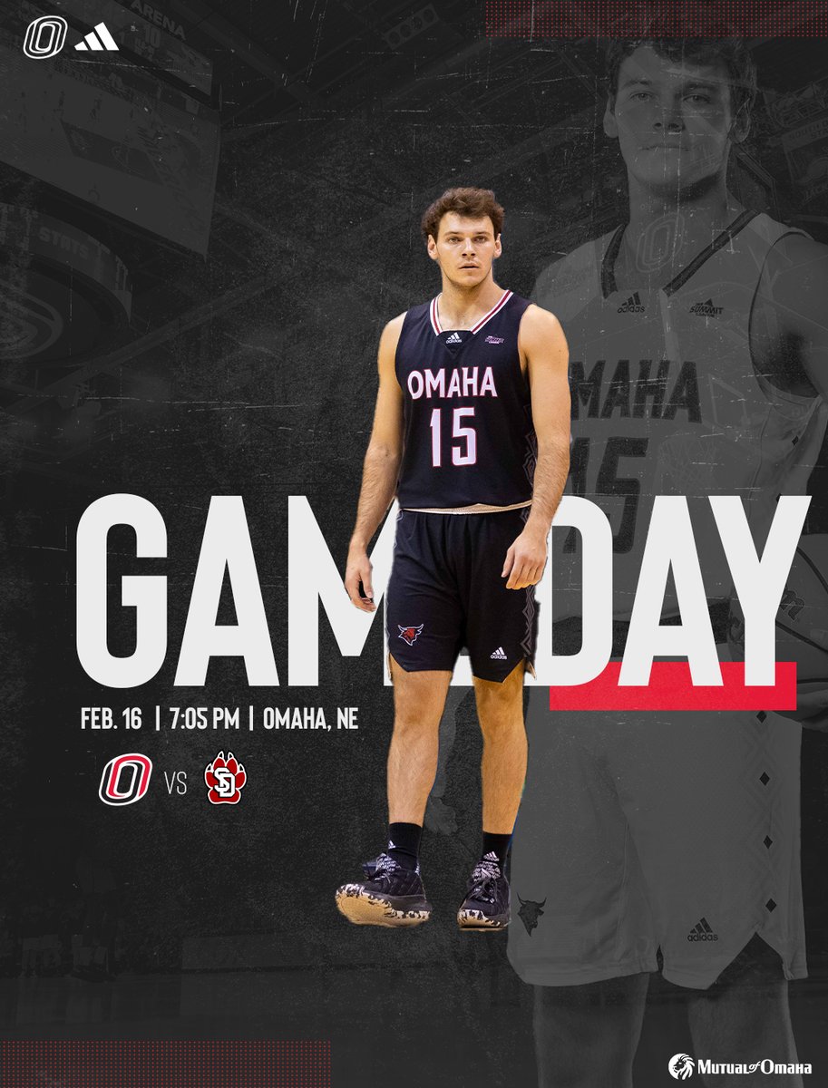 OmahaMBB's tweet photo. 𝗦𝗡𝗢- 𝘀𝗼𝗿𝗿𝘆 𝘄𝗲 𝗺𝗲𝗮𝗻 𝗚𝗔𝗠𝗘𝗗𝗔𝗬 ⚫️🏀🔴

🆚 South Dakota
📍 Baxter Arena
🕖 7 p.m.
📺 https://t.co/kntvh1cs79
📻 https://t.co/khu7ZhNJfa
📊 https://t.co/iYInaMqymJ
⭐️ @mutualofomaha 

#OmahaMBB https://t.co/ZoynMRm7ww