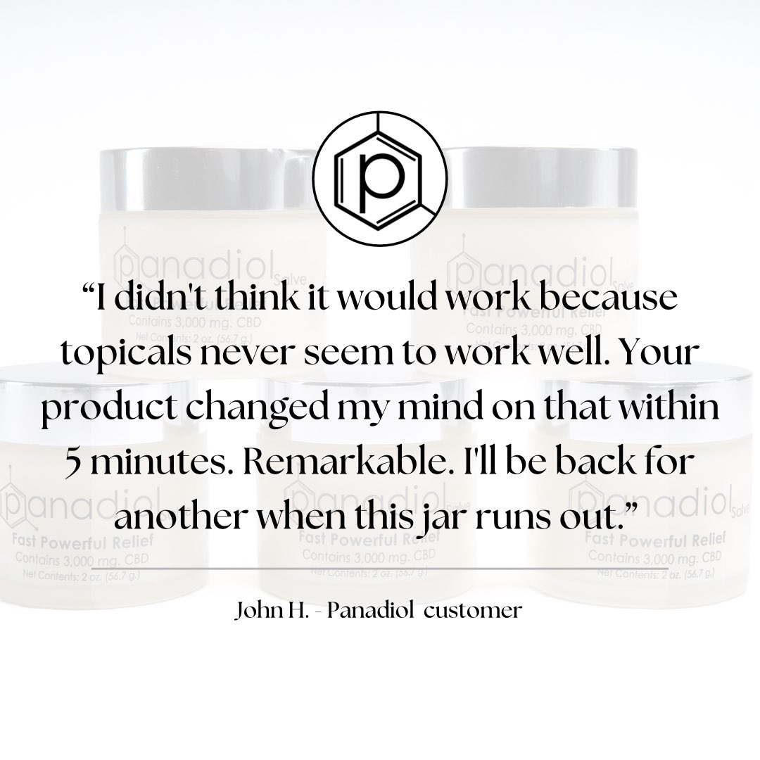 Paxadiol's tweet photo. Fast acting and powerful relief!
.
.
.
#panadiol #natural #painrelief #health #testimonial #cbd #salve https://t.co/J3RI0c3rkF