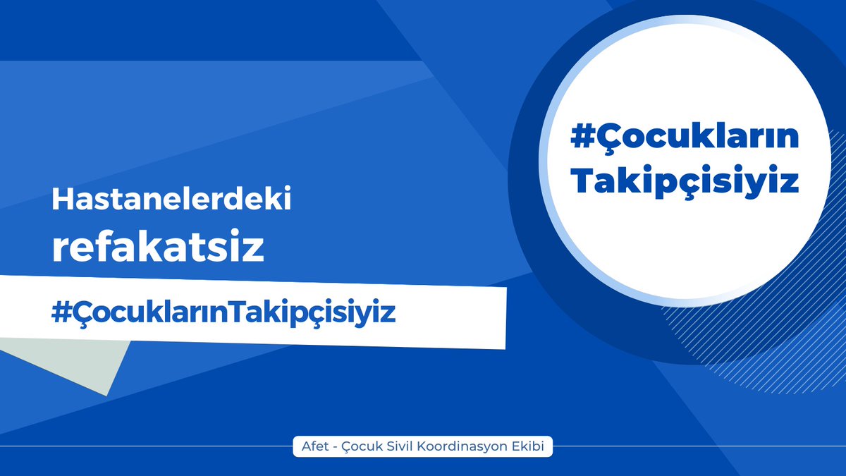 Hastanelerdeki refakatsiz #ÇocuklarınTakipçisiyiz