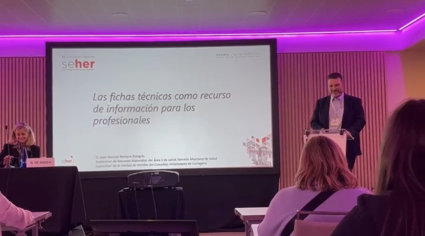 Area2RRMM's tweet photo. @Area2RRMM esta tarde en @SEHERidas congreso, aportando conocimientos en “Selección de Insumos, puntos de mejora” @Area2Cartagena https://t.co/euFKzHZlJQ