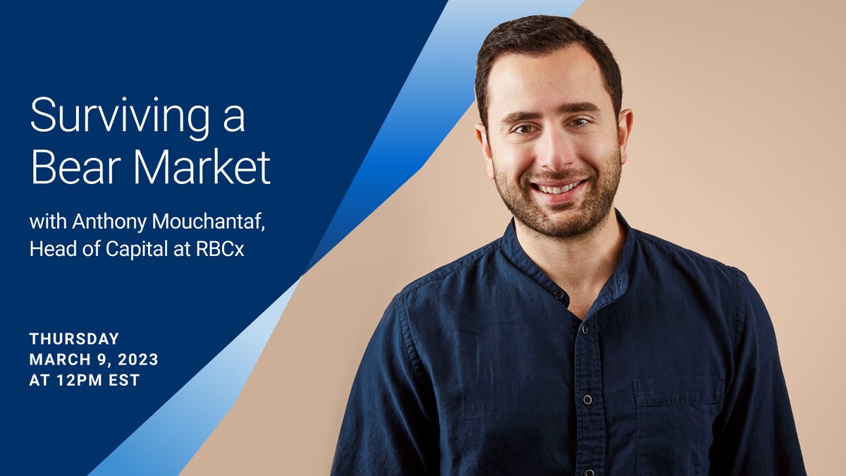 VC-backed companies &amp; early-stage startups continue to navigate complex macro realities. Join Anthony Mouchantaf, Head of Capital, who will offer tips &amp; insights on surviving a bear market. Register for the virtual webinar on March 9 at 12PM EST: lu.ma/bp5ej6ts