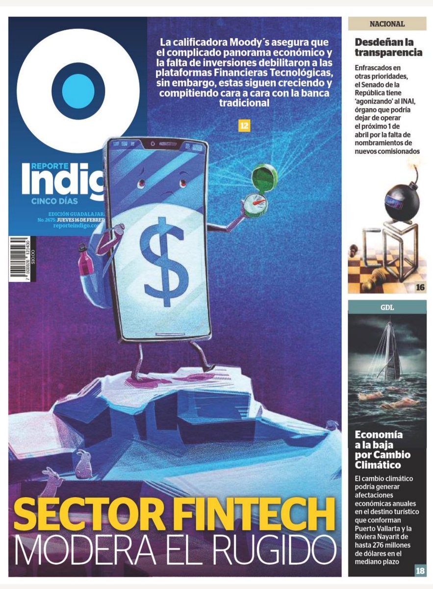 RFInforma's tweet photo. ¡Buenos días! Te presentamos las portadas de los principales periódicos del jueves 16 de febrero de 2023
#RFInforma #Aguascalientes jueves 16 de febrero de 2023.
#periodico #NoticiasdeHoy #DeInterés #Enterarate 3/3 https://t.co/6zfSmPPiJw