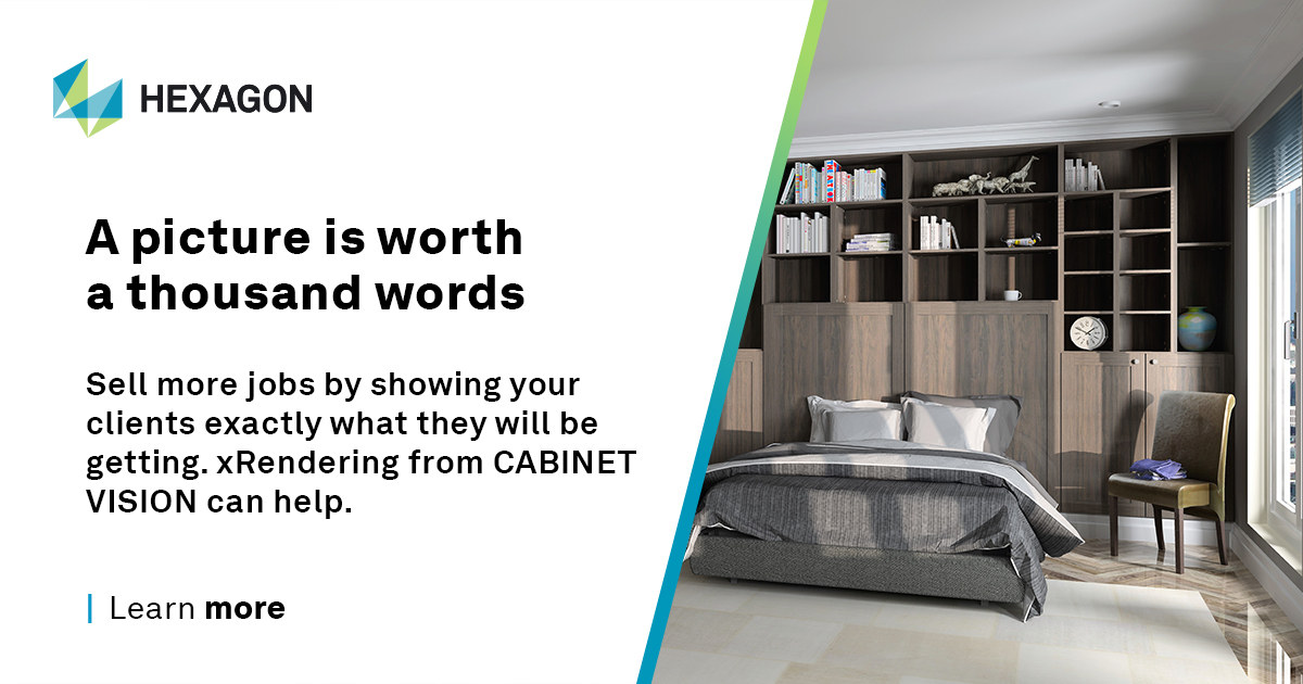 Empower your sales staff with the tools they need to close more business. See how xRendering can help: hxgn.biz/3XyZk5A 
#CABINETVISION #SellMore