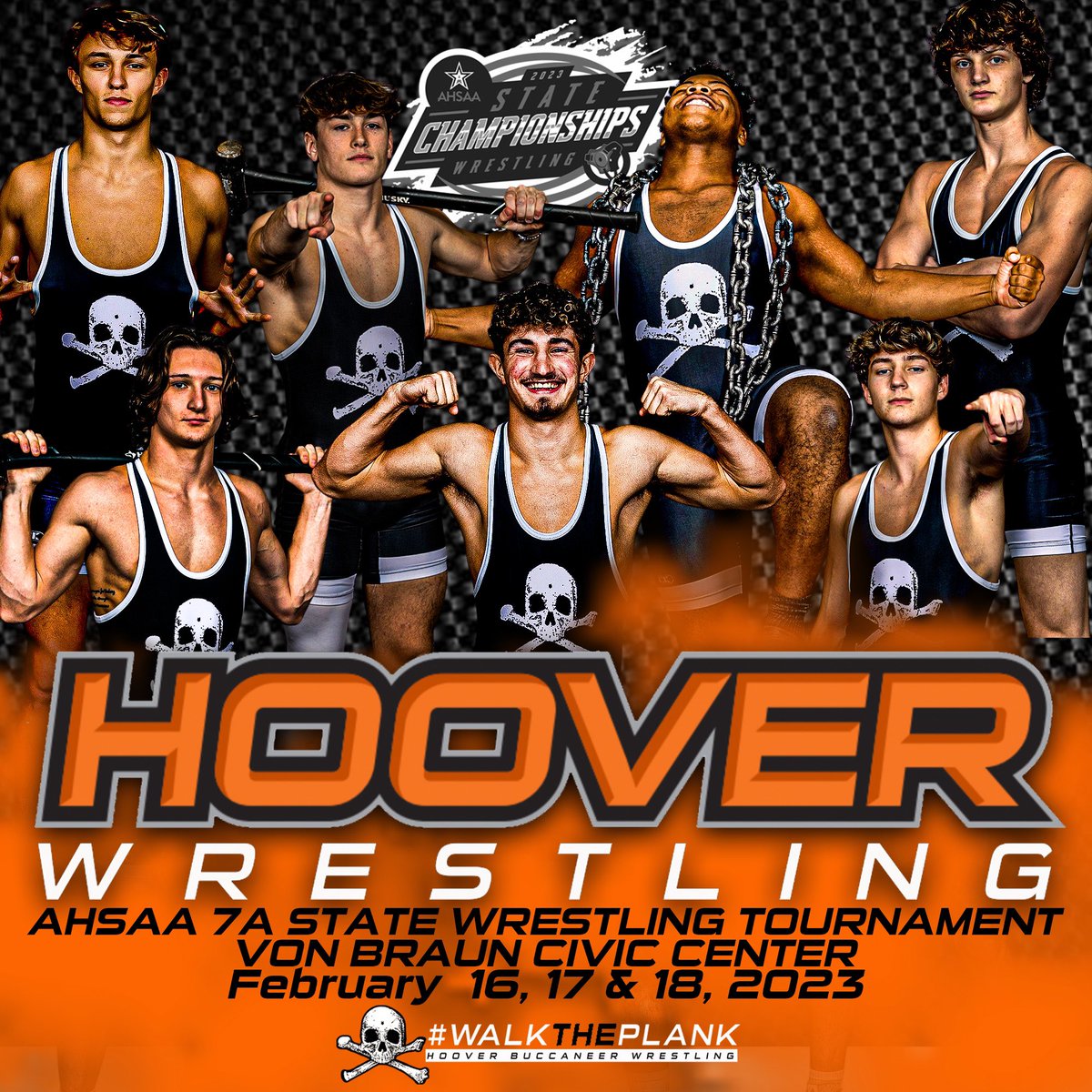 🏴‍☠️The Bucs are sailing toward the Von Braun in Huntsville looking for Gold. <a href="/AHSAAUpdates/">AHSAA</a> 7A State Wrestling Tournament starts today at 3:00 p.m.  #walktheplank☠