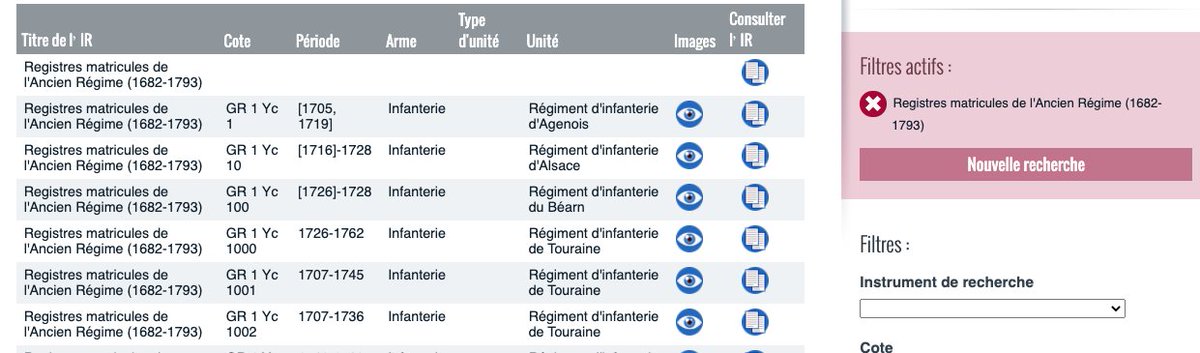 MDHDefense's tweet photo. Rétrospective 3 - 1⃣7⃣ février 2⃣0⃣2⃣0⃣ Mise en ligne des #RegistresControlesDesTroupes #AncienRégime du @DeHistorique sur @MDHDefense - Registres également ouvert à #IndexationCollaborative https://t.co/wEhshfwZtu