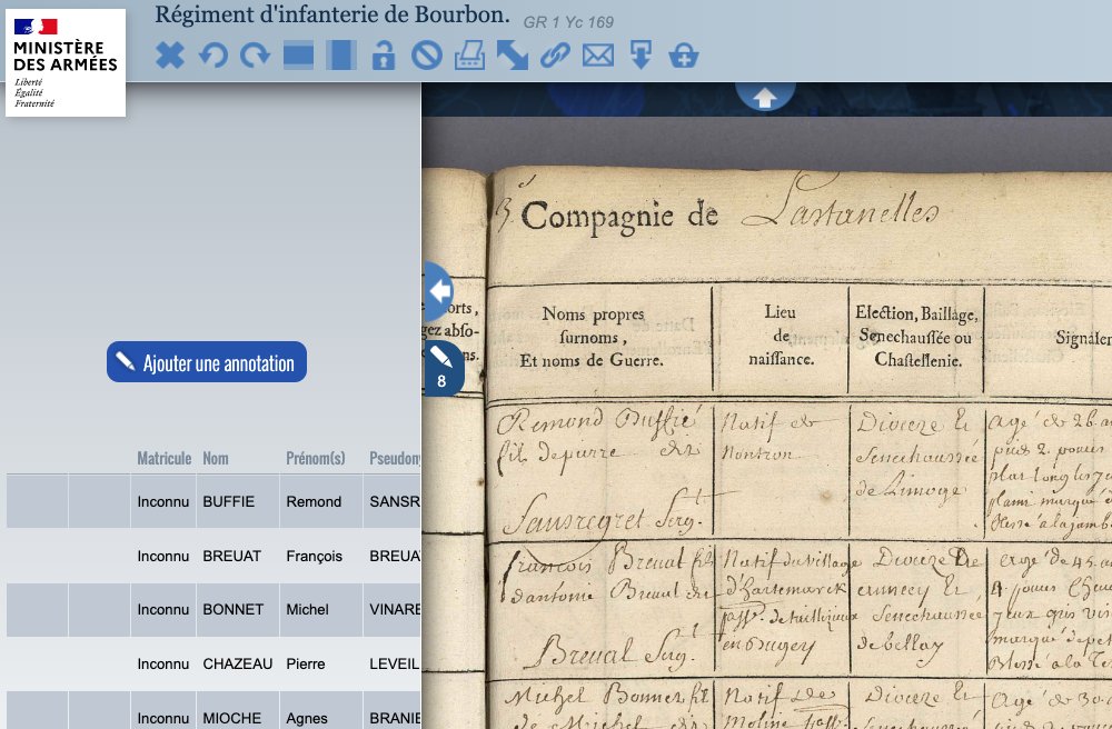 MDHDefense's tweet photo. Rétrospective 3 - 1⃣7⃣ février 2⃣0⃣2⃣0⃣ Mise en ligne des #RegistresControlesDesTroupes #AncienRégime du @DeHistorique sur @MDHDefense - Registres également ouvert à #IndexationCollaborative https://t.co/wEhshfwZtu