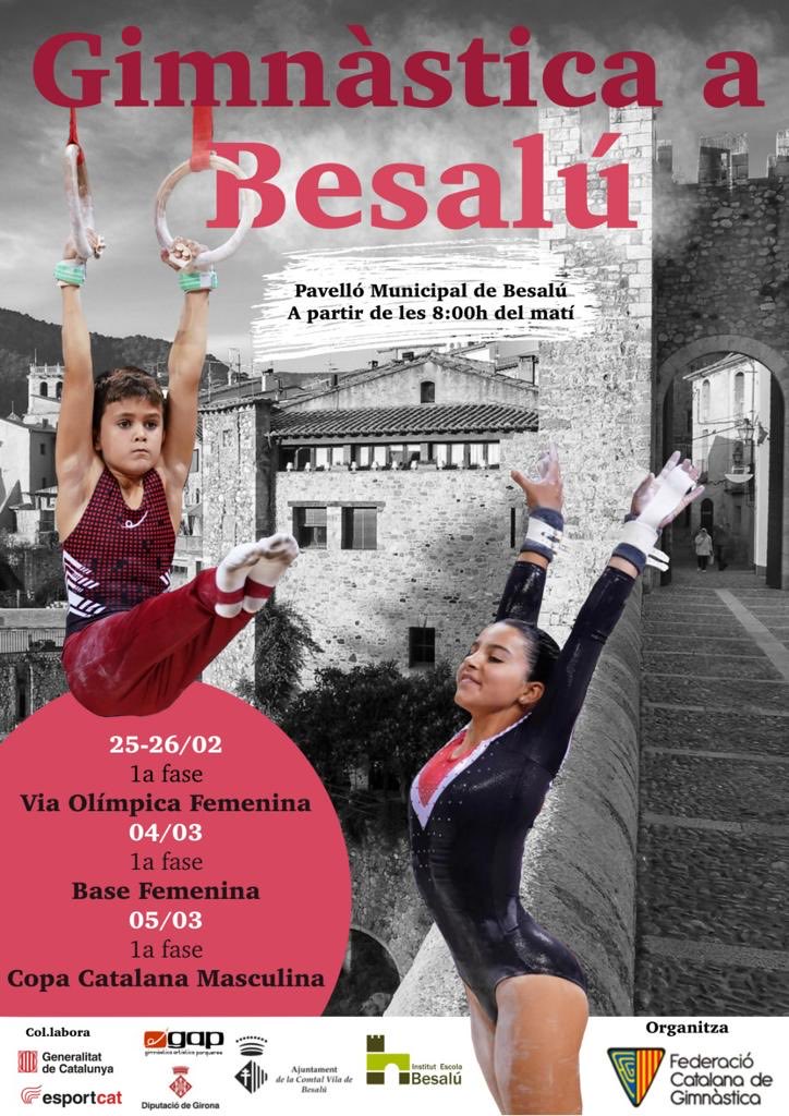 ⁦<a href="/GimcatFCG/">Federació Catalana de Gimnàstica</a>⁩ ⁦<a href="/esportcat/">Esports</a>⁩ ⁦<a href="/Aj_Besalu/">Ajuntament de Besalú</a>⁩ ⁦⁦<a href="/DiputacioGirona/">Diputació de Girona</a>⁩ promocionem l’esport a #Besalú. Sereu benvinguts!