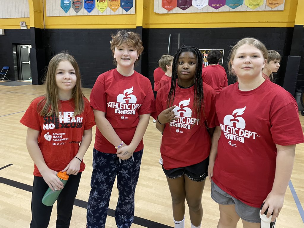 An awesome day for our students with some 3-on-3 basketball action for a great cause, American Heart Association ❤️🎉🏀 Go <a href="/PagePanthers/">John Page Middle School | The Lamphere Schools</a> 💛🖤 #wearelamphere