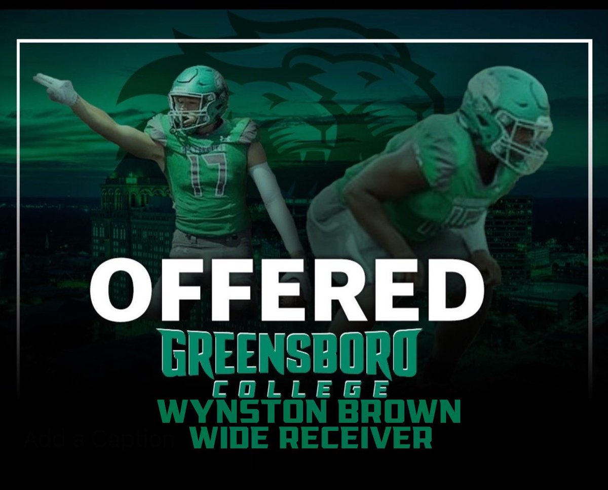 WynstonBrown's tweet photo. After a great visit and conversation with coaches @CoachGreen_GC and @coach_card I am grateful to receive a offer from Greensboro College! https://t.co/jgs3hYhFLv