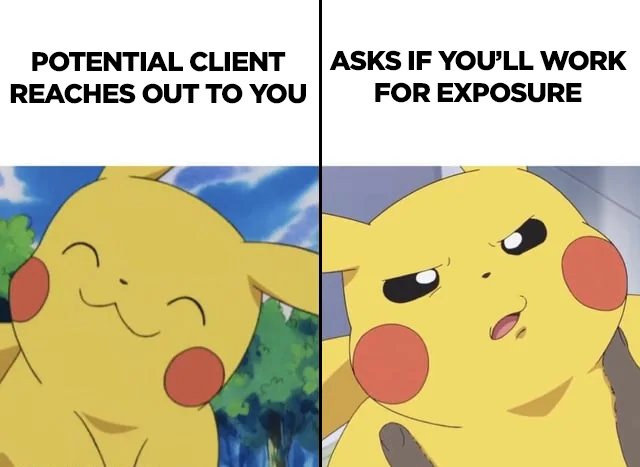 streambkapp's tweet image. it's 2023, no more creatives should work for exposure!