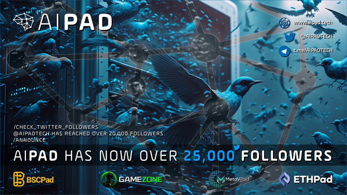 AI is taking over the world and you can be a part of it! <a href="/AIPADTECH/">AIPAD.TECH</a>  #AipadTweet #ai #fet #aipad #launchad #bullish #ArtificialIntelligence #AGIX #ChatGPT