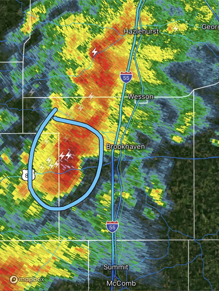 Wyatt Underwood on Twitter "This storm near Brookhaven,MS is one to watch. It is starting to